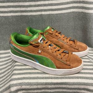 Puma MINECRAFT‎ x Suede “Grass Block” Edition Shoes Size 4.5C